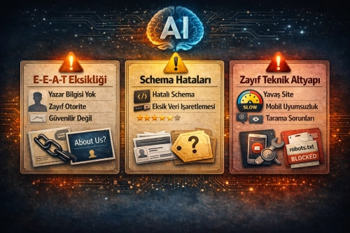 Yapay zeka SEO sorunları uyarıları