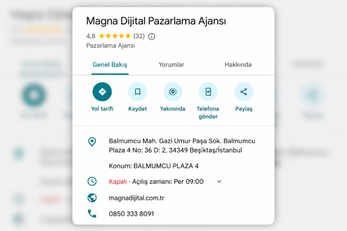 işletme profili