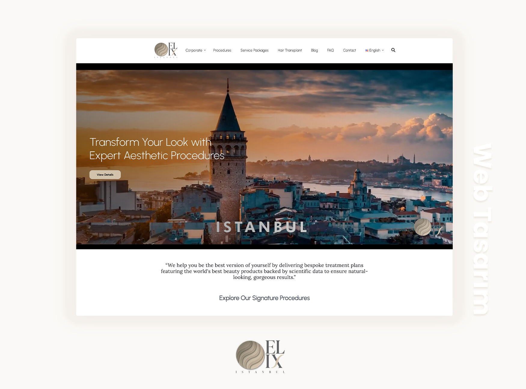 ELIX İstanbul – Sağlık Turizmi Web Tasarım