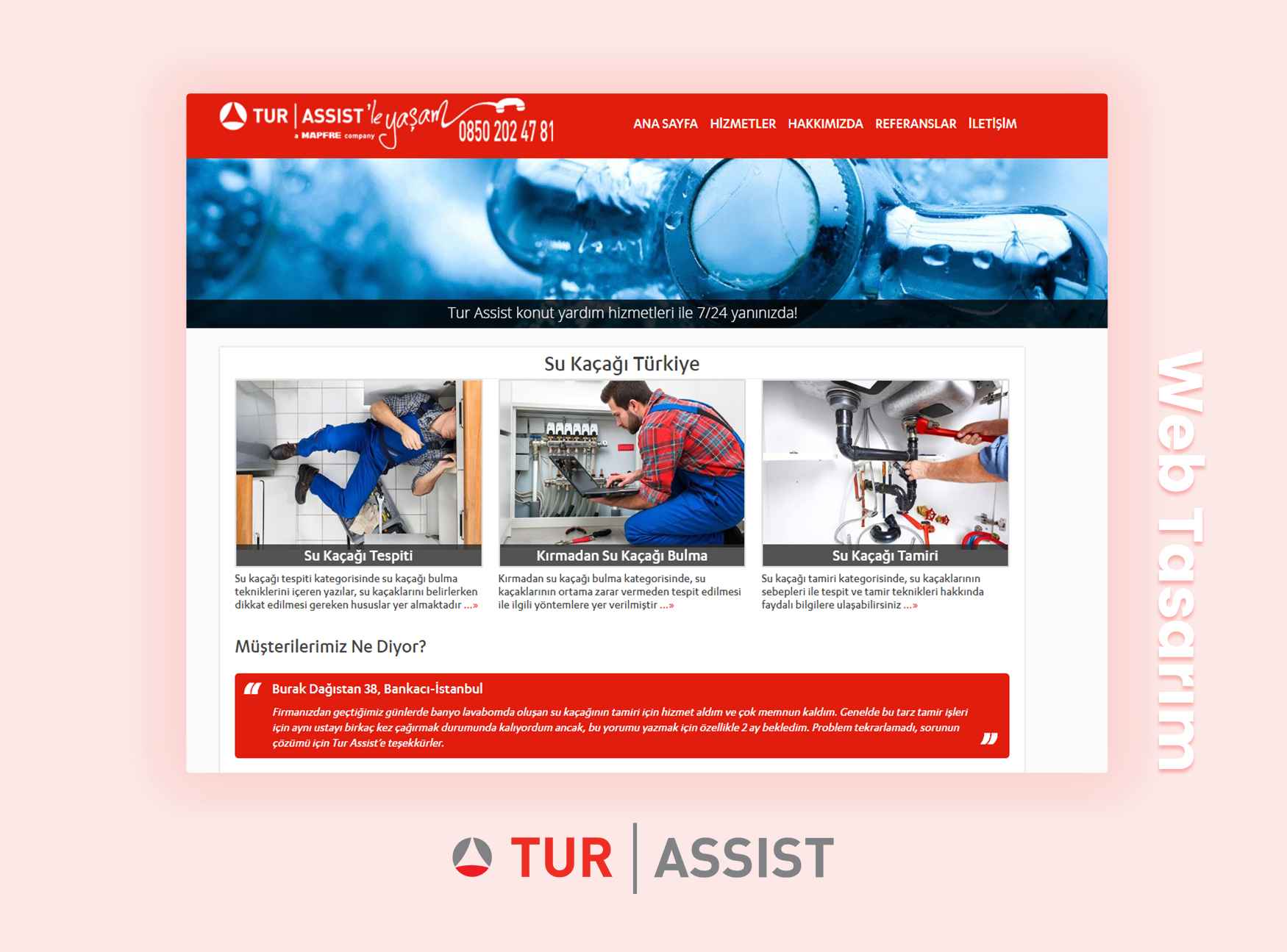 Tur Assist Mapfre - Su Tesisatı - Web Tasarım