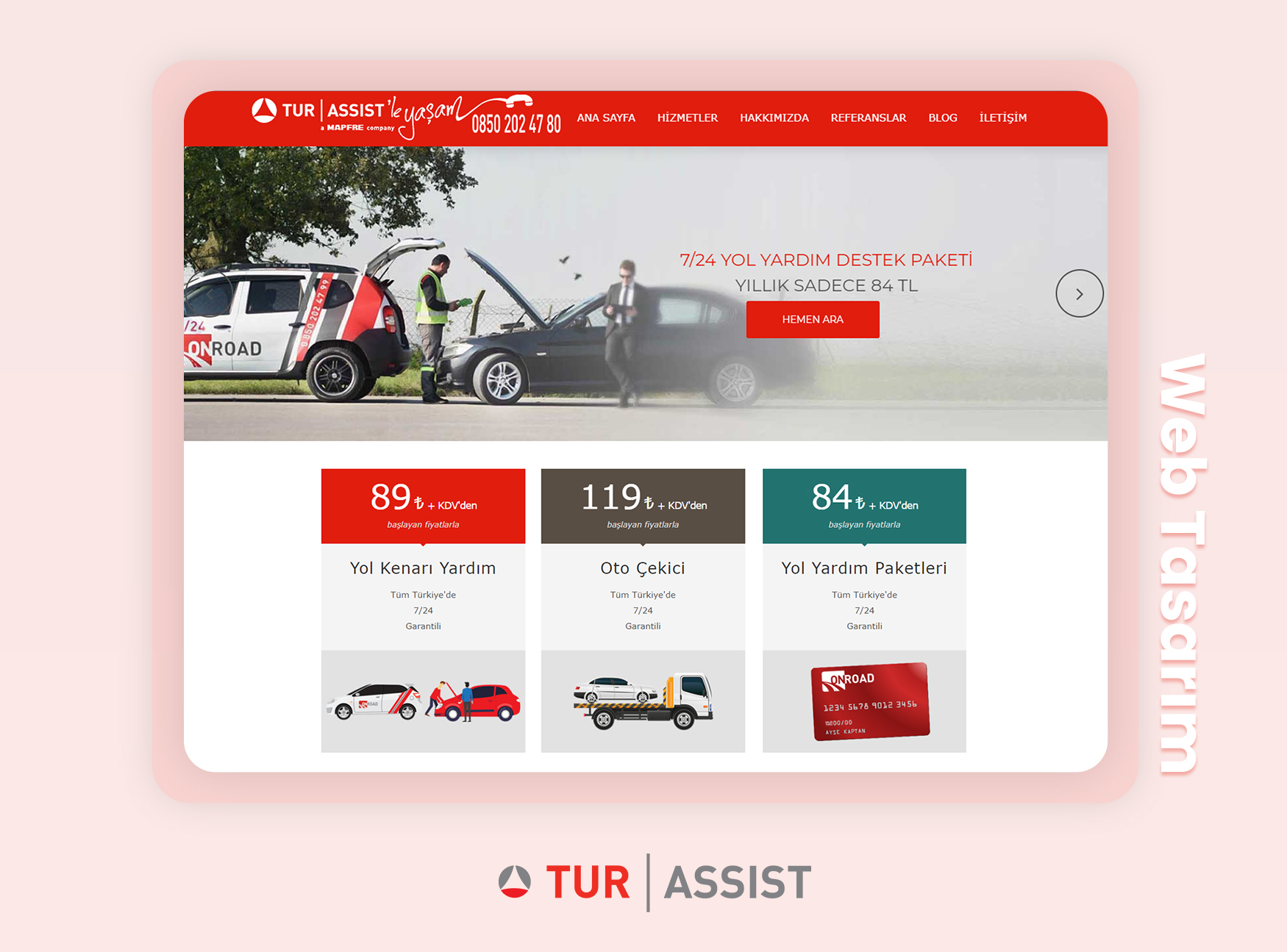 Tur Assist Mapfre - Yol Yardım Türkiye - Web Tasarım