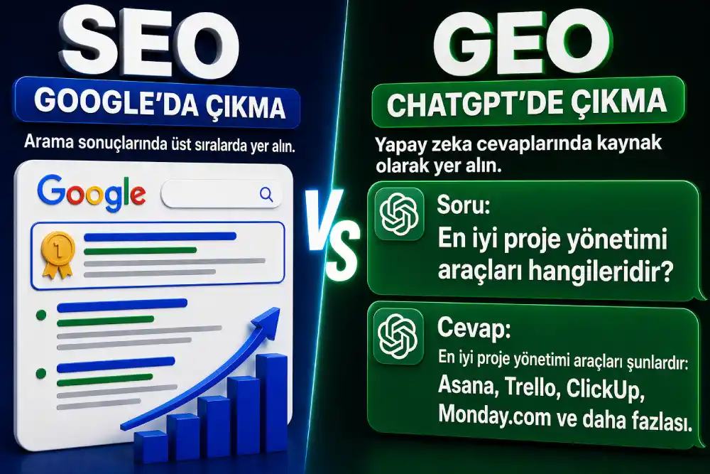 GEO vs SEO: Arama Sonuçlarından Cevap Motorlarına Geçiş