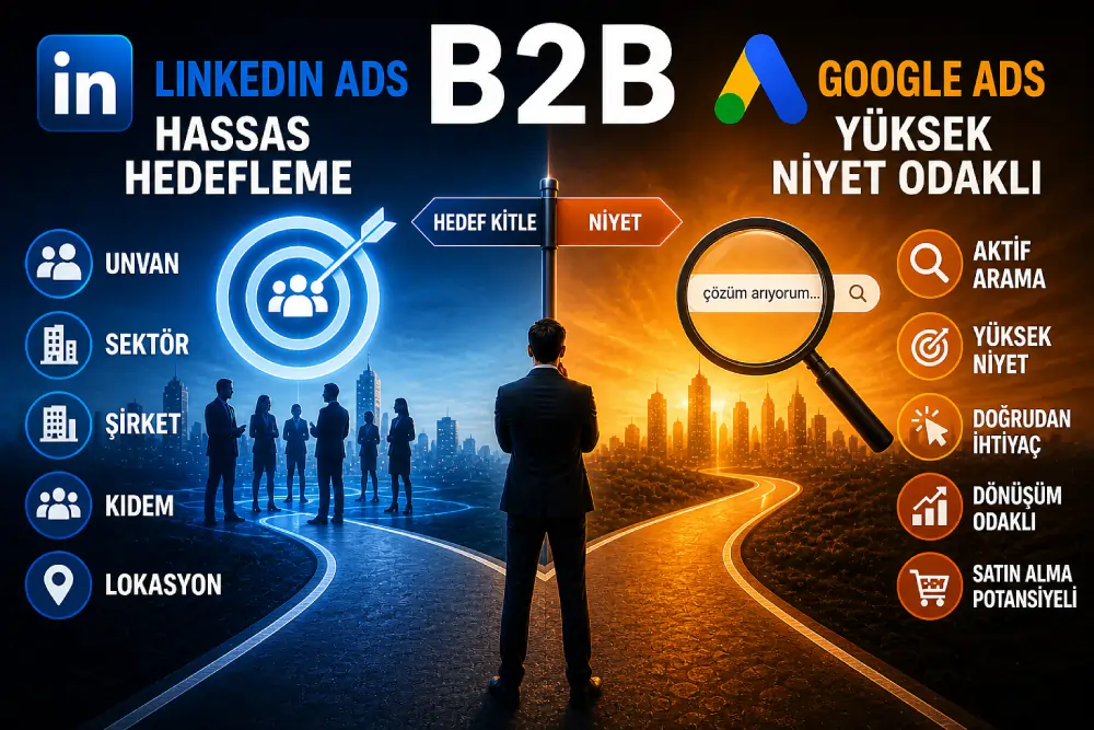 B2B Reklamlarında Doğru Kanal Seçimi: Hedef Kitle mi, Niyet mi?